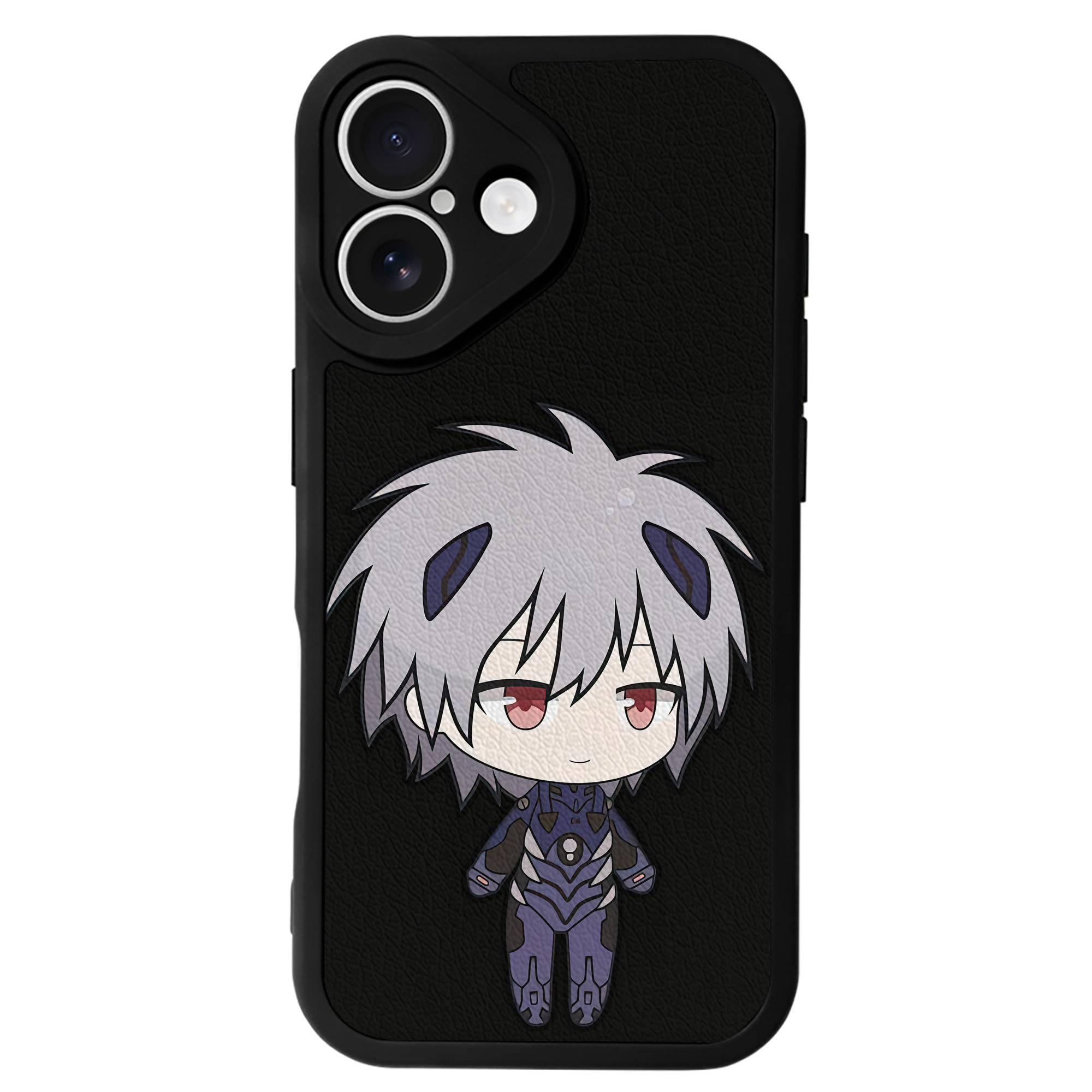 （画像用） EVA 新世紀エヴァンゲリオン 【iPhone 16シリーズ対応】シリコンスマホケース（レザー調） 材質：シリコン